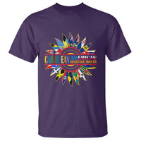 Funny Caribbean American Heritage Month T Shirt Flower