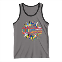 Funny Caribbean American Heritage Month Tank Top Flower