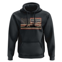 USS Texas BB35 WW1 WW2 Battleship USA American Flag Hoodie