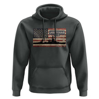 USS Texas BB35 WW1 WW2 Battleship USA American Flag Hoodie