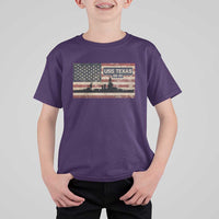 USS Texas BB35 WW1 WW2 Battleship USA American Flag T Shirt For Kid