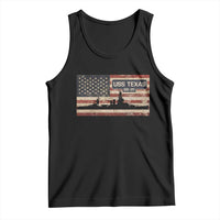 USS Texas BB35 WW1 WW2 Battleship USA American Flag Tank Top