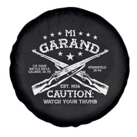 M1 Garand Rifle Gun WWII Watch Your Thumb EST 1936 Spare Tire Cover