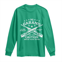 M1 Garand Rifle Gun WWII Watch Your Thumb EST 1936 Long Sleeve Shirt