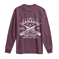 M1 Garand Rifle Gun WWII Watch Your Thumb EST 1936 Long Sleeve Shirt