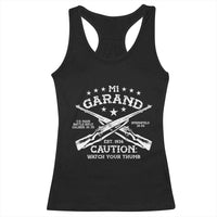 M1 Garand Rifle Gun WWII Watch Your Thumb EST 1936 Racerback Tank Top