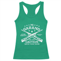 M1 Garand Rifle Gun WWII Watch Your Thumb EST 1936 Racerback Tank Top
