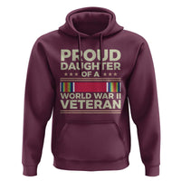Proud Daughter Of A World War II Veteran Hoodie US WWII Vet - Wonder Print Shop