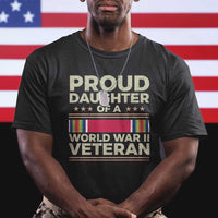 Proud Daughter Of A World War II Veteran T Shirt US WWII Vet TS11