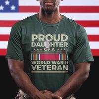 Proud Daughter Of A World War II Veteran T Shirt US WWII Vet TS11