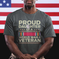 Proud Daughter Of A World War II Veteran T Shirt US WWII Vet TS11