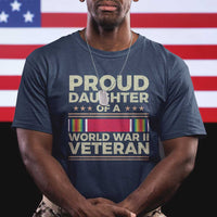 Proud Daughter Of A World War II Veteran T Shirt US WWII Vet TS11