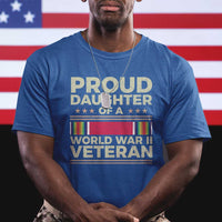 Proud Daughter Of A World War II Veteran T Shirt US WWII Vet TS11