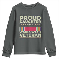 Proud Daughter Of A World War II Veteran Youth Sweatshirt US WWII Vet - Wonder Print Shop