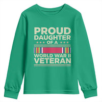 Proud Daughter Of A World War II Veteran Youth Sweatshirt US WWII Vet - Wonder Print Shop