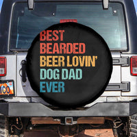 Best Bearded Beer Loving Dog Dad Ever Spare Tire Cover Pet Lover Father's Day