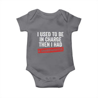 I Used To Be In Charge Then I Had A Granddaughter Baby Onesie Funny Girl Grandpa Father's Day
