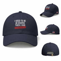 I Used To Be In Charge Then I Had A Granddaughter Baseball Cap Funny Girl Grandpa Father's Day