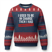 I Used To Be In Charge Then I Had A Granddaughter Ugly Christmas Sweater Funny Girl Grandpa Father's Day