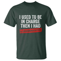 I Used To Be In Charge Then I Had A Granddaughter T Shirt Funny Girl Grandpa Father's Day