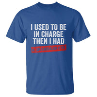 I Used To Be In Charge Then I Had A Granddaughter T Shirt Funny Girl Grandpa Father's Day