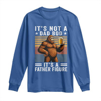 It Is Not A Dad Bod It Is A Father Figure Long Sleeve Shirt Funny Beer Bigfoot Dad Father's Day