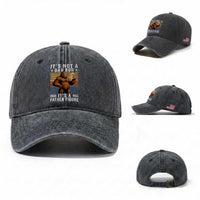 It Is Not A Dad Bod It Is A Father Figure Washed Cotton Baseball Cap Funny Beer Bigfoot Dad Father's Day
