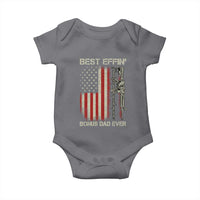 Best Effin Bonus Dad Ever Baby Onesie Step Dad Fathers Day Vintage American Flag