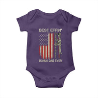 Best Effin Bonus Dad Ever Baby Onesie Step Dad Fathers Day Vintage American Flag