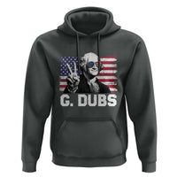 G Dubs George Washington Funny 4th Of July Hoodie Vintage American Flag