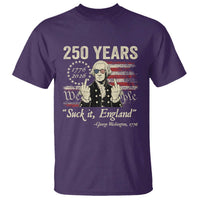 250 Years George Washington Suck It England T Shirt 4th Of July 1776 2026 250th Anniversary USA