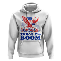 Today We Boom 4th of July Bald Eagle Fireworks Hoodie