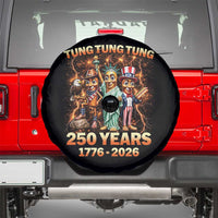 Tung Tung Tung Sahur 250 Years American Spare Tire Cover Funny Brainrot Meme 4th of July