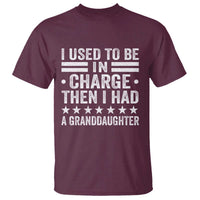 I Used To Be In Charge Then I Had A Granddaughter T Shirt Funny Girl Grandpa