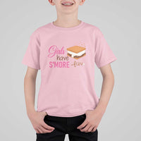 Funny Girls Have Smore Fun T Shirt For Kid Camping Food S'more - Wonder Print Shop