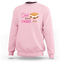 Funny Girls Have Smore Fun Sweatshirt Camping Food S'more - Wonder Print Shop