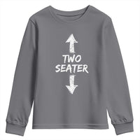 Funny Two Seater Youth Sweatshirt Dirty Adult Humor Offensive Gag - Wonder Print Shop