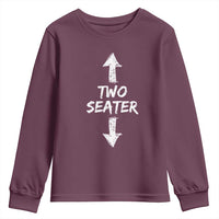 Funny Two Seater Youth Sweatshirt Dirty Adult Humor Offensive Gag - Wonder Print Shop