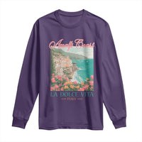Amalfi Coast Italy Travel Trip Long Sleeve Shirt La Dolce Vita Mediterranean Sea - Wonder Print Shop