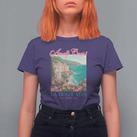 Amalfi Coast Italy Travel Trip T Shirt For Women La Dolce Vita Mediterranean Sea - Wonder Print Shop