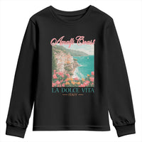 Amalfi Coast Italy Travel Trip Youth Sweatshirt La Dolce Vita Mediterranean Sea - Wonder Print Shop