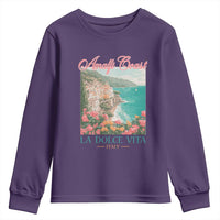 Amalfi Coast Italy Travel Trip Youth Sweatshirt La Dolce Vita Mediterranean Sea - Wonder Print Shop