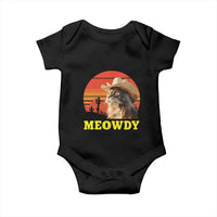 Funny Meowdy Baby Onesie Country Music Western Cowboy Cat - Wonder Print Shop