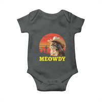 Funny Meowdy Baby Onesie Country Music Western Cowboy Cat - Wonder Print Shop