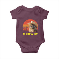 Funny Meowdy Baby Onesie Country Music Western Cowboy Cat - Wonder Print Shop
