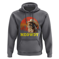 Funny Meowdy Hoodie Country Music Western Cowboy Cat - Wonder Print Shop