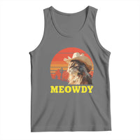 Funny Meowdy Tank Top Country Music Western Cowboy Cat - Wonder Print Shop