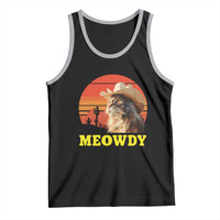 Funny Meowdy Tank Top Country Music Western Cowboy Cat - Wonder Print Shop