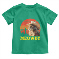 Funny Meowdy Toddler T Shirt Country Music Western Cowboy Cat - Wonder Print Shop