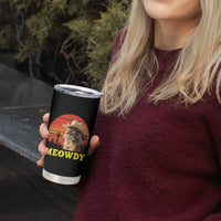 Funny Meowdy Tumbler Cup Country Music Western Cowboy Cat - Wonder Print Shop